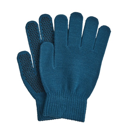 WAHLSTEN RIDVANTAR MED GUMMINOPPOR. MAGIC GLOVES- TURQUOISE